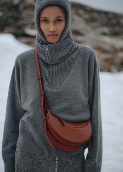 POLENE СУМКА NUMERO DIX, КРАСНОВАТО-КОРИЧНЕВЫЙ