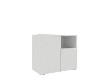 Абрис ПМ-332.06 Тумба комбинированная (Белый глянец)