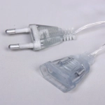 Гирлянда для дома «Золотая снежинка» 4м 20 ламп LED, 6,3 см прозр.пров.,1 реж, IP-20, Теплый белый (возможность соединения)