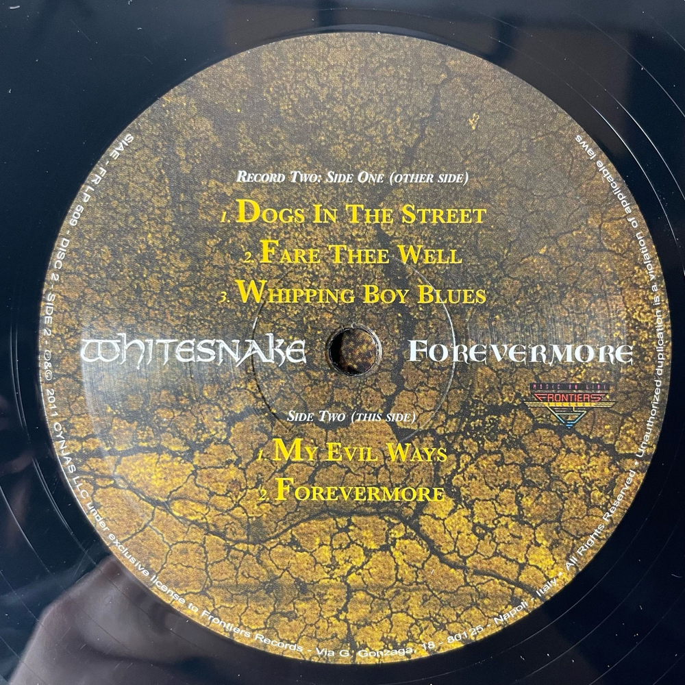 Винтажная виниловая пластинка LP Whitesnake Forevermore (Италия 2011)