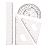 Готовальня 7 пред:циркуль металлич, грифели, ластик, 4 линейки, пласт.футляр