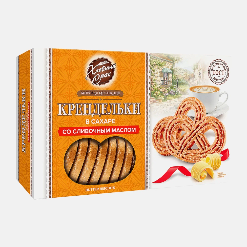 Крендельки Хлебный спас в сахаре со сливочным маслом 320г