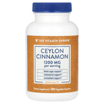 The Vitamin Shoppe, Цейлонская корица, 120 растительных капсул (600 мг на капсулу)