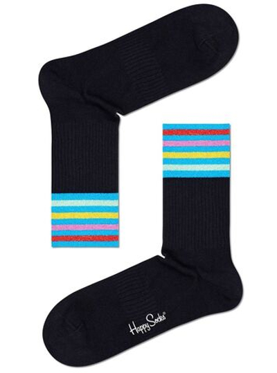 Носки унисекс Colour Cuff 3/4 Crew Sock с цветными полосками на резинке (Размер: 29) (Цвет: белый)