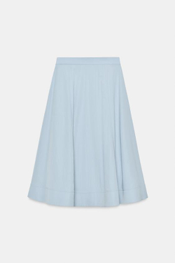 ZARA ЮБКА МИДИ-КЛЕШ — ZW COLLECTION, ГОЛУБОЙ