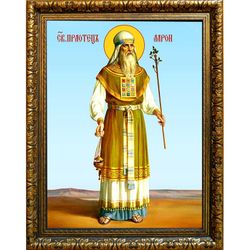 Аарон Первосвященник. Икона на холсте.