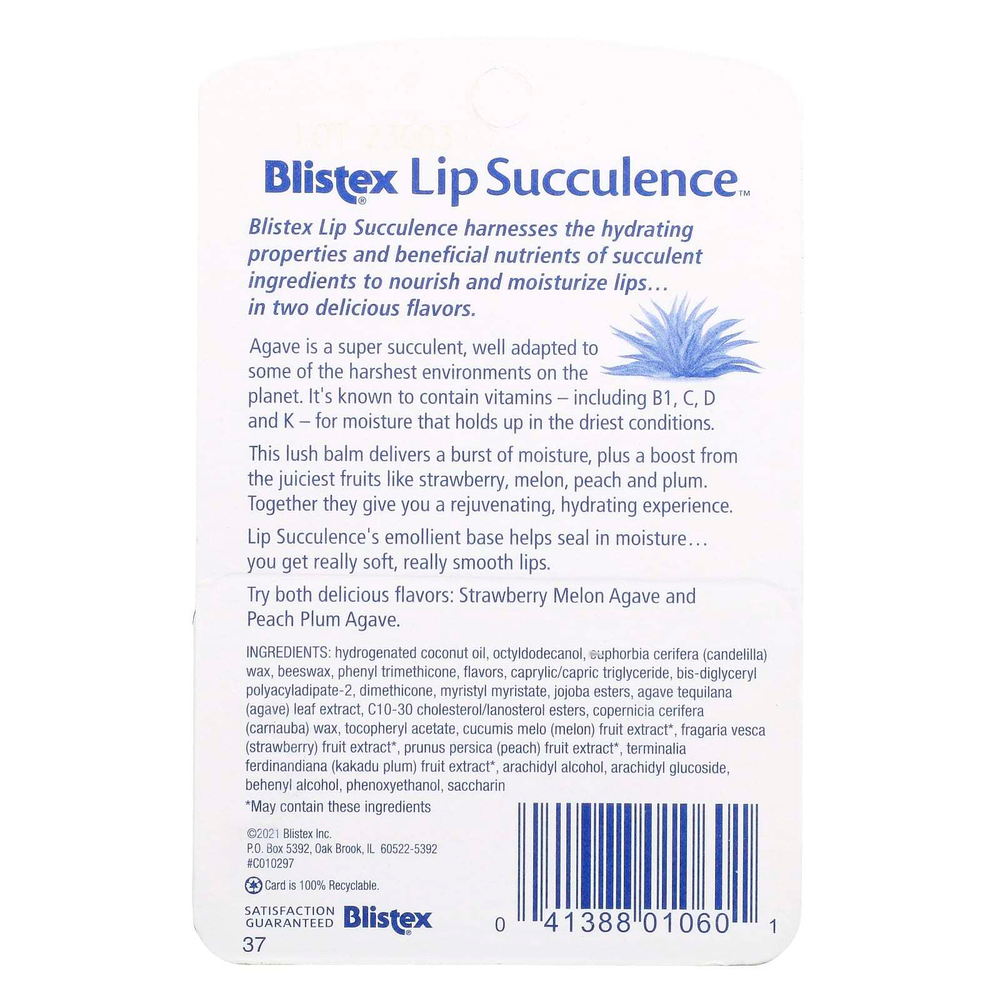 Blistex, Lip Succulence™, 2 пакетика по 4,25 г (0,15 унции)