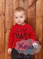 Джемпер на мальчика "Little man" красный
