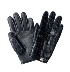 Перчатки из кожи крокодила AC-55