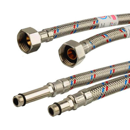 Подводка гибкая для смесителя, нейлон, пара, 50 см