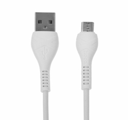 Кабель USB - микро USB HOCO X37 Cool power, 1м, 2.1A, белый
