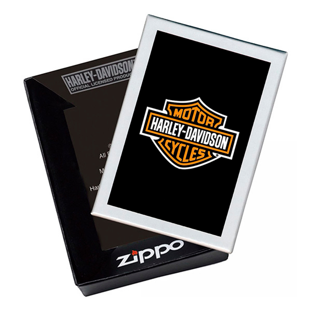 Зажигалка Zippo Harley-Davidson с покрытием Street Chrome