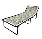 Кровать раскладная Надин жесткая арт.С407/140 (цвет ткани зеленый рис.хаки (1 шт. в уп.)