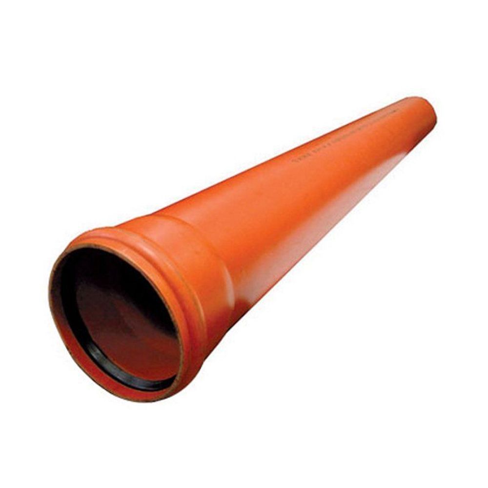 Труба полипропиленовая, DN 160, длина 6000мм, стенка 3,6мм, SN4, для наружной канализациии, коричневый/оранжевый