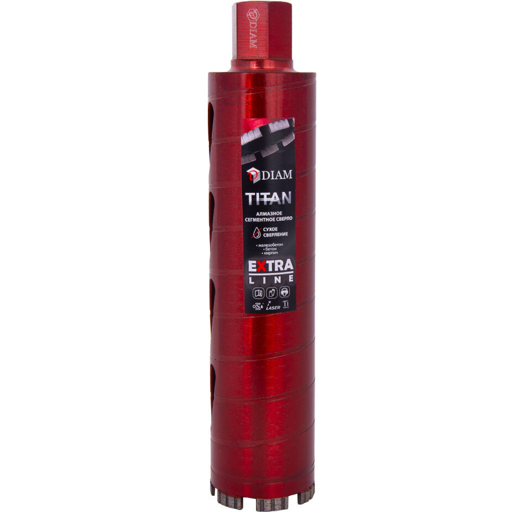 Сверло алмазное DIAM UNC Extra Line Titan 82x300х1/4 по бетону   313025