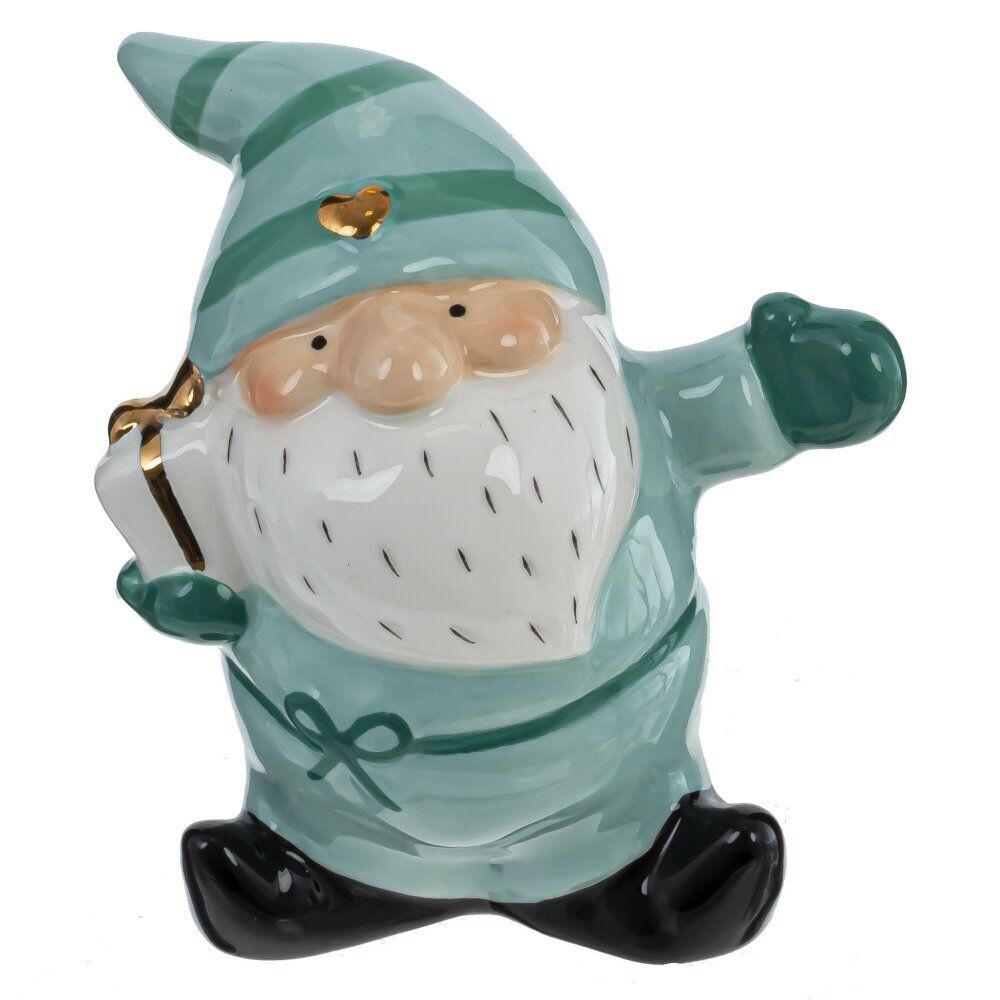 GAEM Фигурка декоративная "Гном: Праздничный Хранитель" , L7 W5,5 H9 см, 2в.