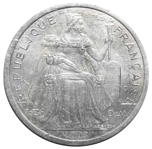 2 франка. Новая Каледония. 2003 год VF-XF