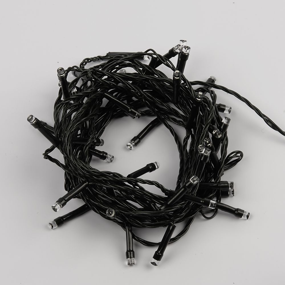 ULD-S0500-050-DGA WHITE IP20 Гирлянда светодиодная. 5м. 50 светодиодов. Белый свет. Провод зеленый. ТМ Uniel