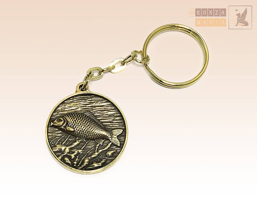 брелок Медальон Рыба Окунь