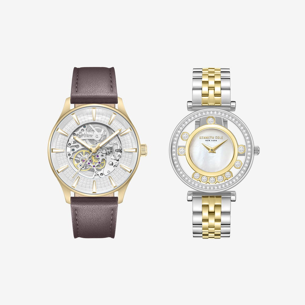 Подарочный комплект Kenneth Cole: мужские и женские часы
