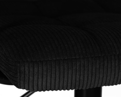Стул барный DOBRIN KRUGER ARM BLACK, черный вельвет (LAR-E2041-52)