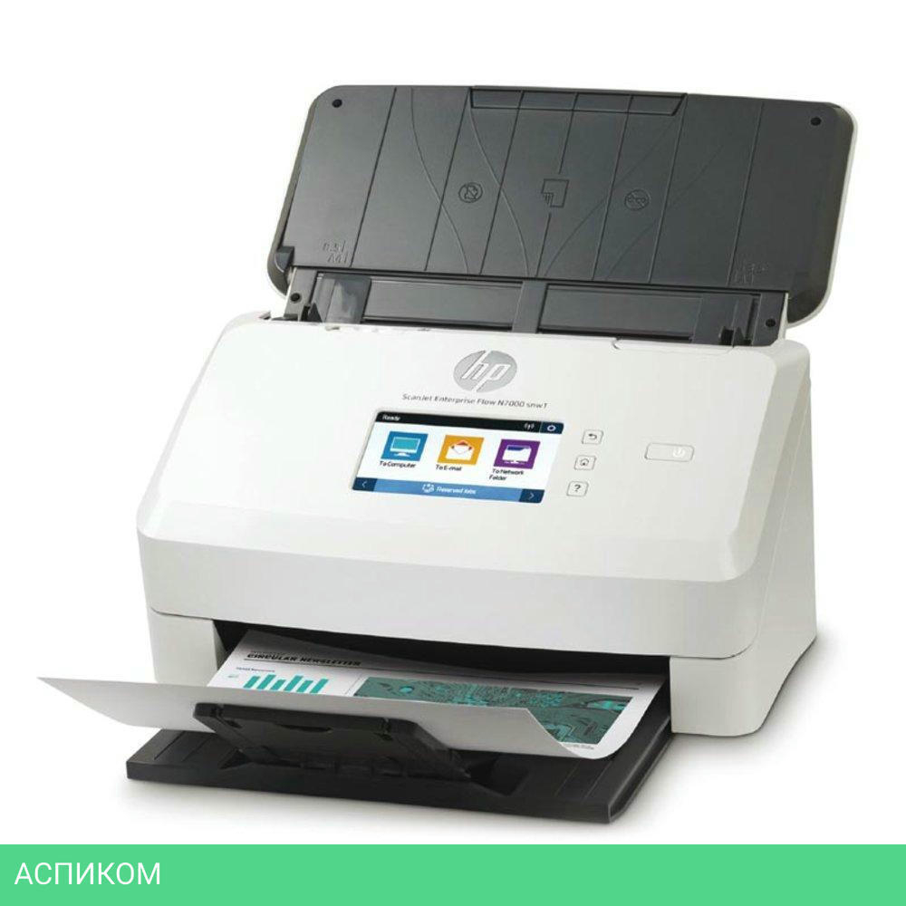 Сканер HP ScanJet Ent Flow N7000 snw1 (6FW10A)