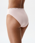 Трусы женские спорт с высокой посадкой Atlantic, набор из 3 шт., хлопок, светлые экрю + светло-бежевые, светло-розовые, 3CLP-010