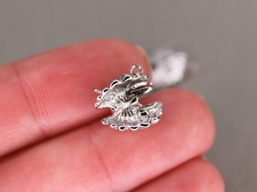 Коннектор ракушка с пином внутри 12х 11 мм Южная Корея