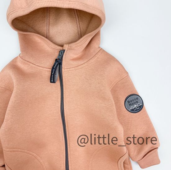 Комбинезон Bossa Nova из футера с начесом, Карамель