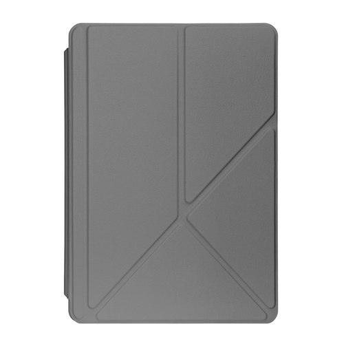 Чехол книжка серого цвета от Dux Ducis для Samsung Galaxy Tab S10 FE+, серия Magi Series Case, с держателем Pencil и функцией автоматического перехода в спящий режим