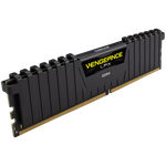CORSAIR DDR4, 3200MHz 8GB 1x8GB Dimm, Unbuffered, Single Rank, 16-20-20-38, XMP 2.0, Vengeance LPX black Heatspreader, Black PCB, 1.35V