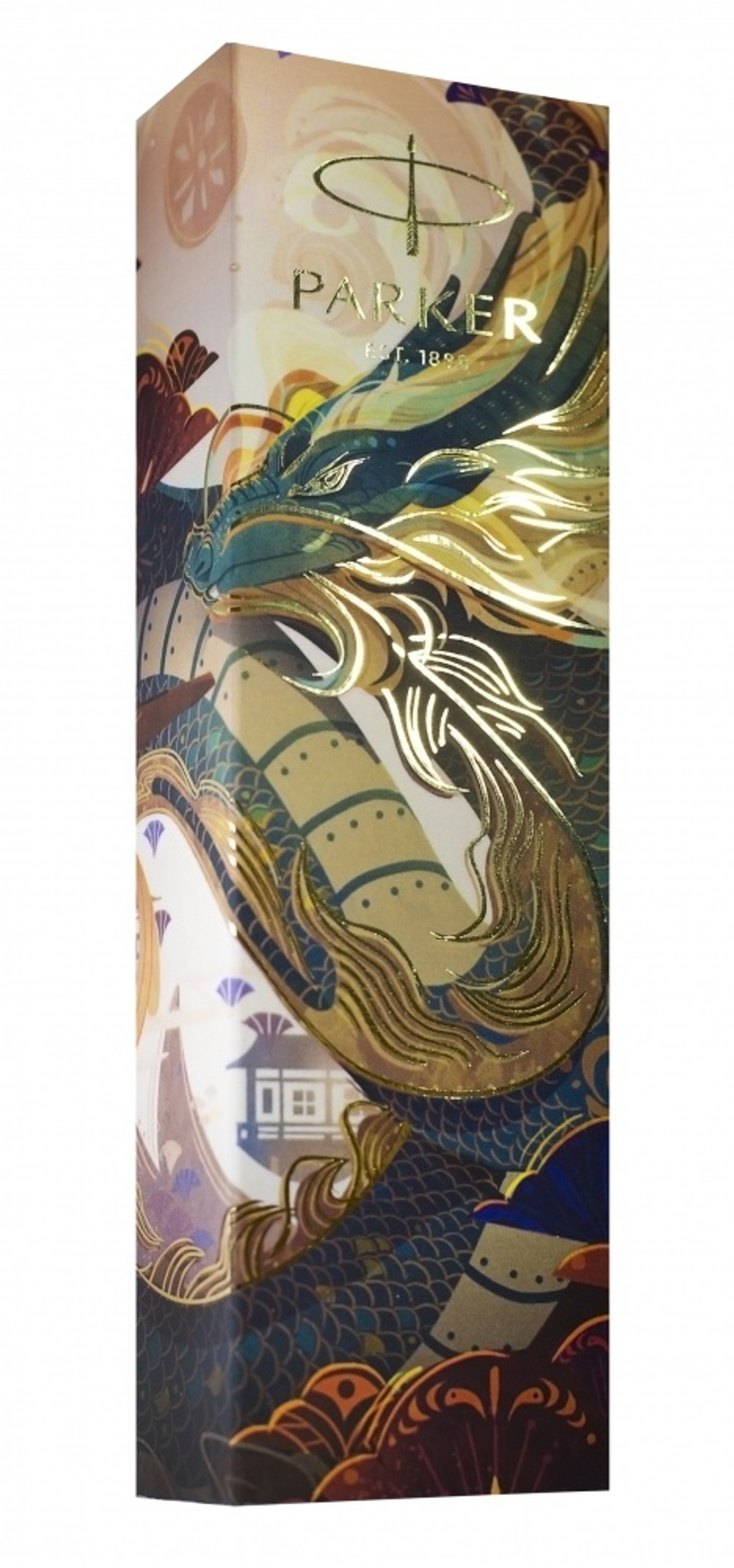 Шариковая ручка Parker Jotter Dragon Special Edition, цвет: St. Steel СT, стержень: Mblue в подарочной коробке