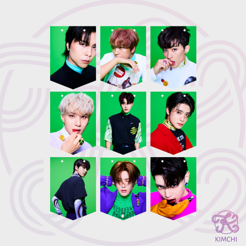 Набор флажков на веревке NCT127 - Sticker