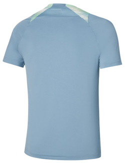Мужская теннисная футболка Mizuno Frontier Shadow - небесный