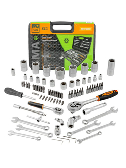 Набор инструментов 82пр. 1/2'', 1/4''(6гр.) ISMA ISMA-4821-5EURO