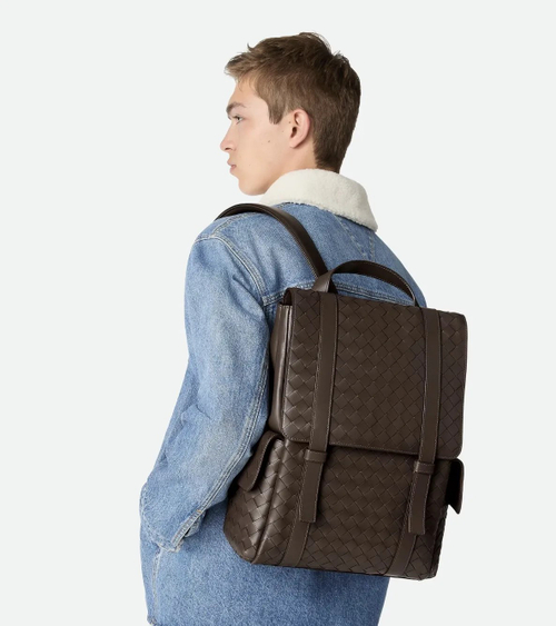 Коричневый рюкзак Bottega Veneta