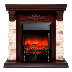 Электрокамин RealFlame Patricia NT орех с Fobos s Lux BL