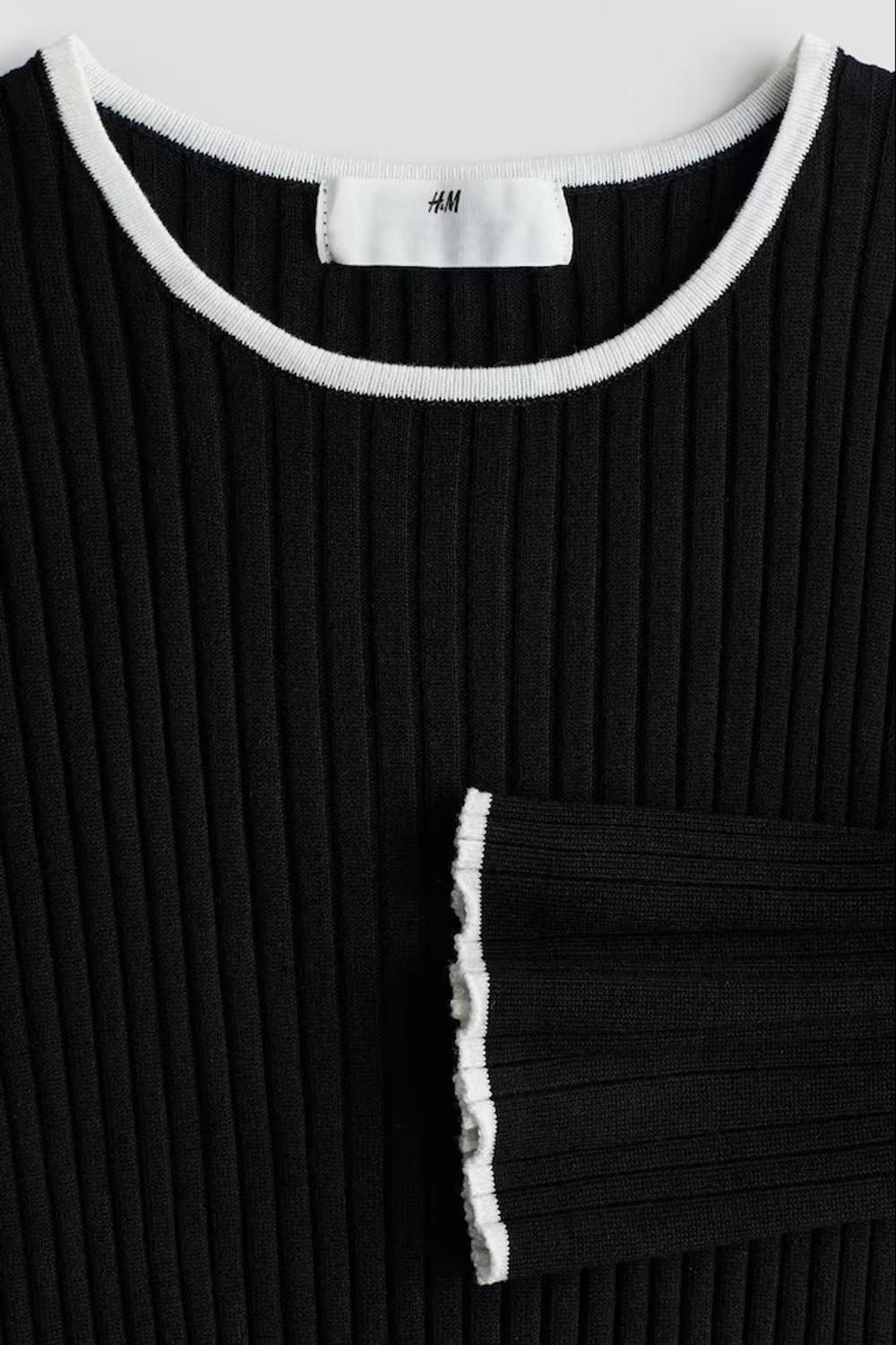 H&M Трикотажные платье, черный