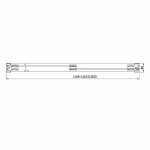Душевая дверь Aquanet Delta NPD6122 120 стекло прозрачное/профиль хром
