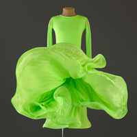 Lilia 14-01-02-С | Рейтинговое платье гофре для спортивных бальных танцев | Vasileva Dance