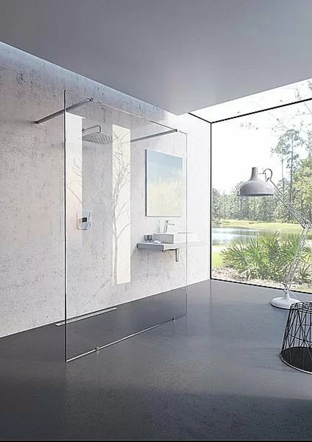 Душевое ограждение Ravak WALK-IN FREE 130 стекло прозрачное/профиль хром