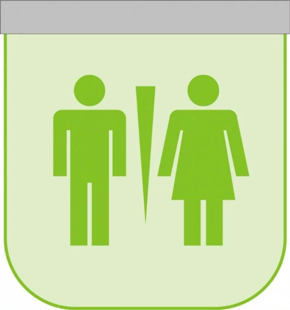 Табличка прозрачная световая «Туалет» (250х250мм)