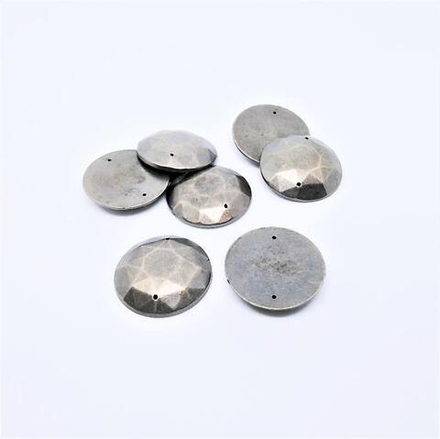 Дкоративный элемент №94 "Серебрянные круги" 20-25 мм