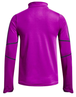 Женская теннисная футболкаUnder Armour Train Cold Weather 1/2 Zip - Purple