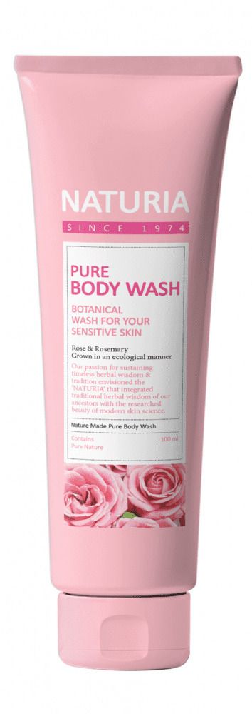 Гель для душа Evas Naturia Since 1974 Pure Body Wash Rose and Rosemary Роза, розмарин, лаванда 100 мл