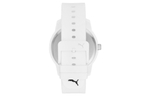 PUMA Ultrafresh Series Wrist Watch Quartz Movement Silicone Strap White Dial Men"s Watches