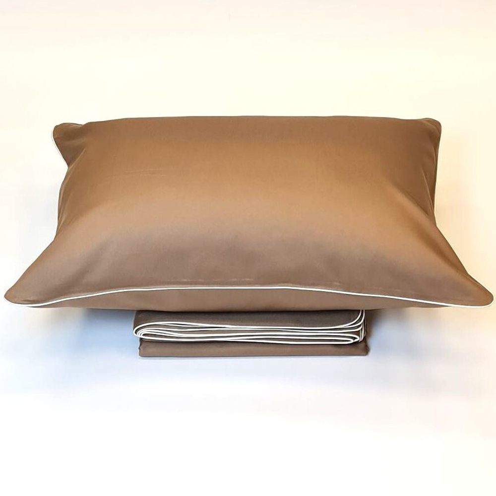 Постельное белье 2 спальное евро Сlaire&Caroll Lune темно-бежевое