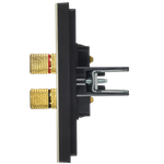 FORTE&PIANO Аудиорозетка 4-местная FP839M металл серый сланец IEK