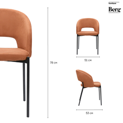 Кресло Berg Earl коричневое