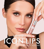 LuxVisage Блеск для губ с эффектом объёма Icon Lips Тон 505 Ice Beige 3,4 мл